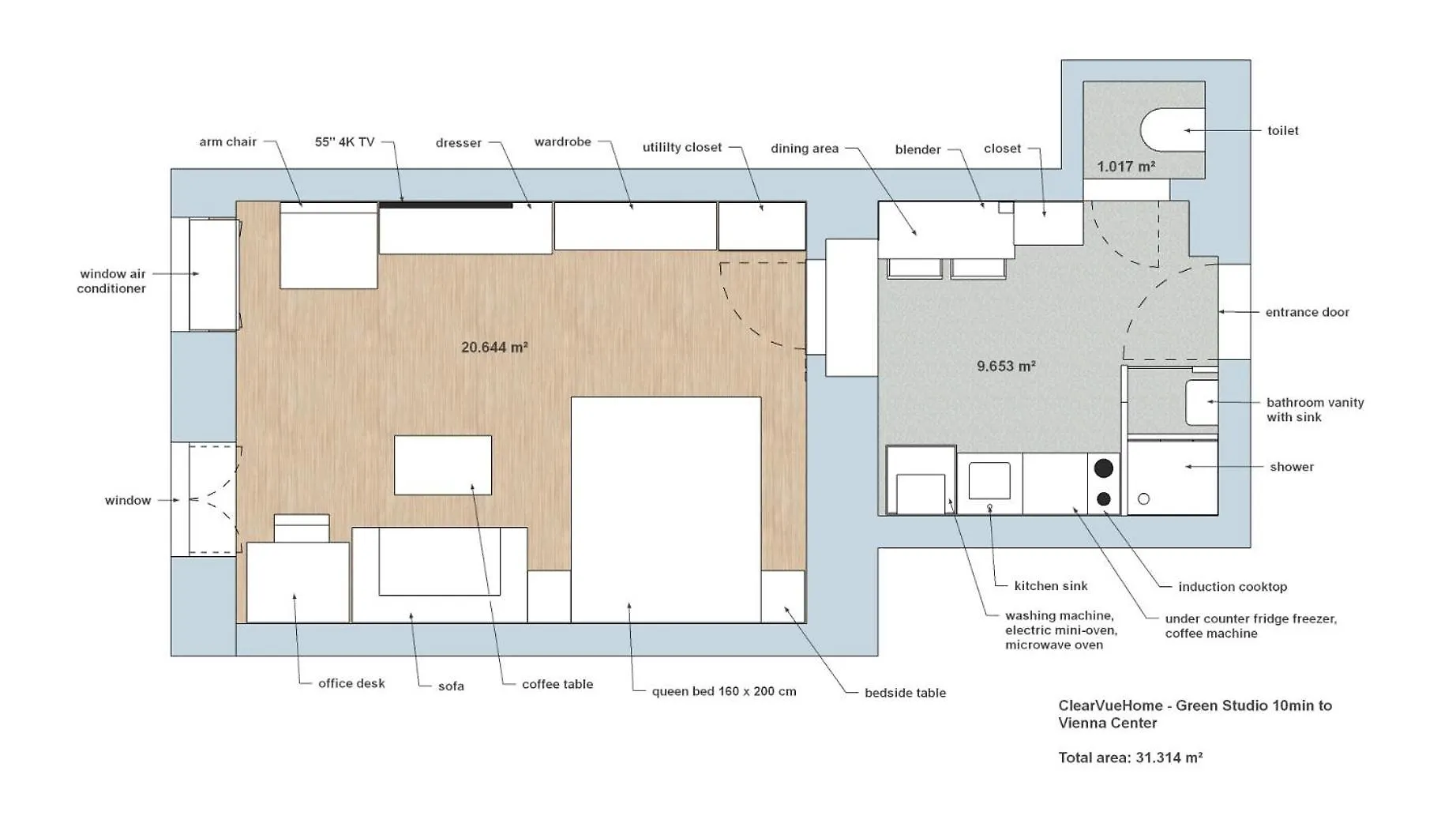 Apartment Clearvuehome - Green Studio 10Min To Vienna Center Austria